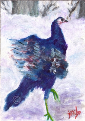 turkey dancing painting by artist dj geribo